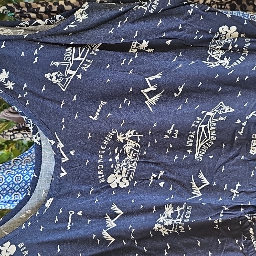 GAP‎ Blue Geometric Print Dress XL Bundle Lot - Picture 4 of 10